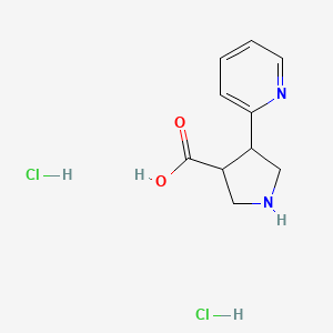 (3R,4R)-rel-4-(Pyridin-2-yl)pyrrolidine-3-carboxylic acid dihydrochloride