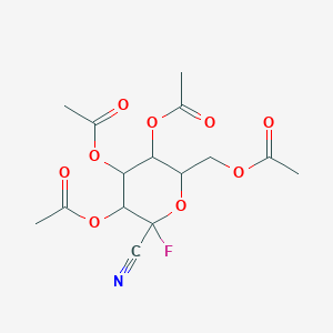 (3,4,5-triacetyloxy-6-cyano-6-fluorooxan-2-yl)methyl acetate