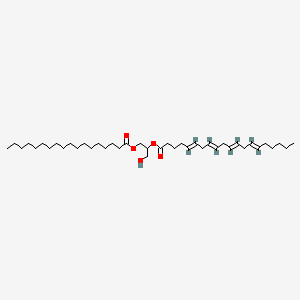molecular formula C41H72O5 B1232490 (1-hydroxy-3-octadecanoyloxypropan-2-yl) (5E,8E,11E,14E)-icosa-5,8,11,14-tetraenoate 