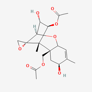 [(1S,2R,4S,9R,10R,11S,12R)-11-acetyloxy-4,10-dihydroxy-1,5-dimethylspiro[8-oxatricyclo[7.2.1.02,7]dodec-5-ene-12,2'-oxirane]-2-yl]methyl acetate