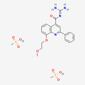 N-(diaminomethylidene)-8-(2-methoxyethoxy)-2-phenylquinoline-4-carboxamide;methanesulfonic acid