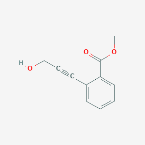 molecular formula C11H10O3 B012325 Methyl 2-(3-hydroxyprop-1-yn-1-yl)benzoate CAS No. 103606-72-0