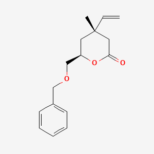 (4S,6R)-6-((Benzyloxy)methyl)-4-methyl-4-vinyltetrahydro-2H-pyran-2-one