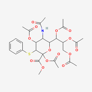 Methyl 5-acetamido-2,4-diacetyloxy-3-phenylsulfanyl-6-(1,2,3-triacetyloxypropyl)oxane-2-carboxylate