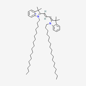molecular formula C59H97N2+ B1232514 2-(3-(1,3-二氢-3,3-二甲基-1-十八烷基-2H-吲哚-2-亚甲基)-1-丙烯基)-3,3-二甲基-1-十八烷基-3H-吲哚 CAS No. 40957-95-7