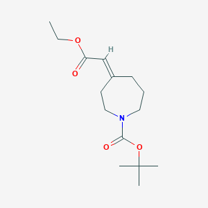 tert-butyl (4Z)-4-(2-ethoxy-2-oxoethylidene)azepane-1-carboxylate