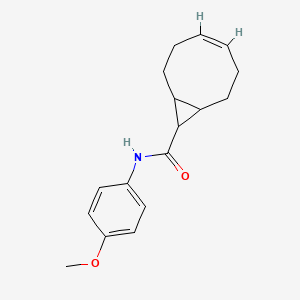 molecular formula C17H21NO2 B1232516 (4Z)-N-(4-methoxyphenyl)bicyclo[6.1.0]non-4-ene-9-carboxamide 