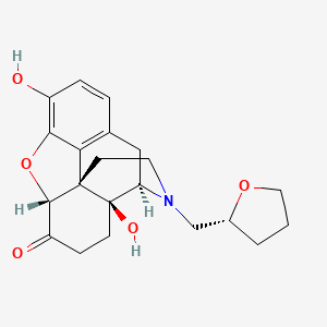 molecular formula C21H25NO5 B1232518 (N-Tetrahydrofurfuryl)noroxymorphone CAS No. 62488-49-7