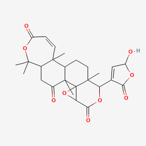 7-(2-hydroxy-5-oxo-2H-furan-4-yl)-1,8,12,17,17-pentamethyl-3,6,16-trioxapentacyclo[9.9.0.02,4.02,8.012,18]icos-13-ene-5,15,20-trione