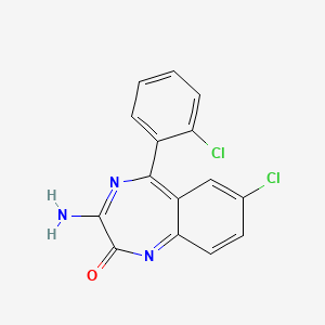 (R,S)-Z-3-Amino-7-chloro-5-(2-chlorophenyl)-2-oxo-1,4-benzodiazepine