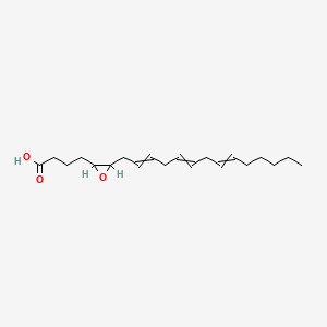 molecular formula C20H32O3 B1232530 4-[3-(Tetradeca-2,5,8-trien-1-yl)oxiran-2-yl]butanoic acid CAS No. 81246-84-6
