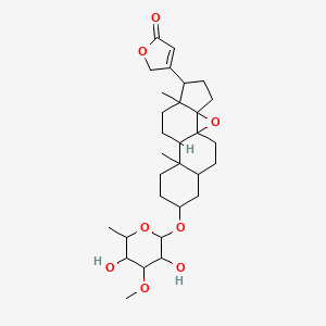 3-[14-(3,5-dihydroxy-4-methoxy-6-methyloxan-2-yl)oxy-7,11-dimethyl-2-oxapentacyclo[8.8.0.01,3.03,7.011,16]octadecan-6-yl]-2H-furan-5-one