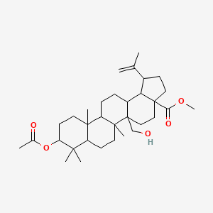 Methyl 9-acetyloxy-5a-(hydroxymethyl)-5b,8,8,11a-tetramethyl-1-prop-1-en-2-yl-1,2,3,4,5,6,7,7a,9,10,11,11b,12,13,13a,13b-hexadecahydrocyclopenta[a]chrysene-3a-carboxylate