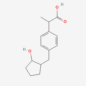 2-[4-(2-Hydroxy-cyclopentylmethyl)-phenyl]-propionic acid