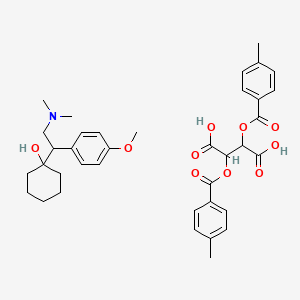 2,3-Bis[(4-methylbenzoyl)oxy]butanedioic acid;1-[2-(dimethylamino)-1-(4-methoxyphenyl)ethyl]cyclohexan-1-ol