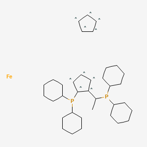 (R)-(-)-1-[(S)-2-Dicyclohexylphosphino)ferrocenyl]ethyldicyclohexylphosphine