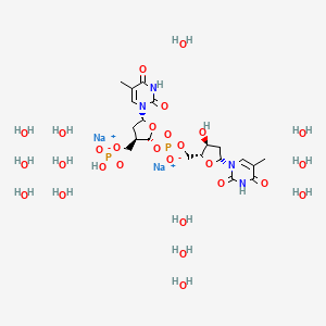 B1232537 Thymidylyl-(5'-3')-thymidylate (5')-hydrate CAS No. 61442-57-7