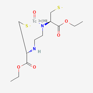 molecular formula C12H21N2O5S2Tc B1232544 Technetium Tc 99m bicisate 