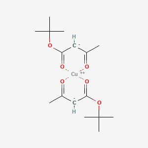 Copper, bis[1,1-dimethylethyl 3-(oxo-kappaO)butanoato-kappaO']-