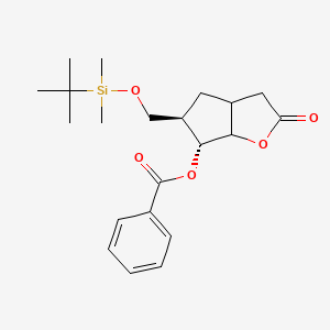 [(5R,6R)-5-[[tert-butyl(dimethyl)silyl]oxymethyl]-2-oxo-3,3a,4,5,6,6a-hexahydrocyclopenta[b]furan-6-yl] benzoate