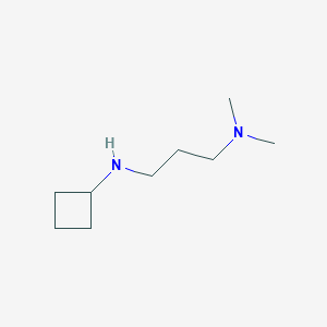 molecular formula C9H20N2 B12325522 N'-Cyclobutyl-N,N-dimethyl-propane-1,3-diamine 