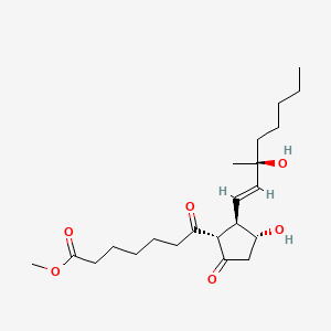molecular formula C22H36O6 B1232553 7-Oxo-15-methylprostaglandin E1 methyl ester CAS No. 68538-80-7
