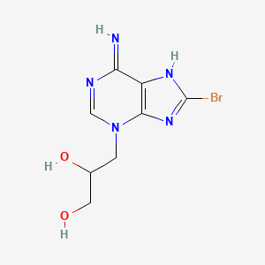 3-(6-amino-8-bromo-3H-purin-3-yl)-1,2-propanediol