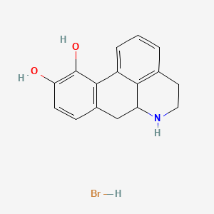 5,6,6a,7-tetrahydro-4H-dibenzo[de,g]quinoline-10,11-diol;hydrobromide