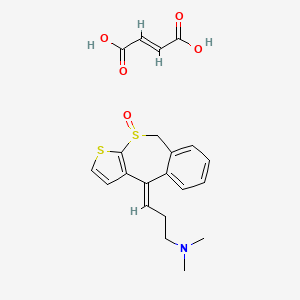 molecular formula C21H23NO5S2 B1232563 Dithiadenoxide CAS No. 16220-41-0