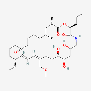 molecular formula C35H61NO8 B1232564 Myxovirescin A CAS No. 85279-97-6