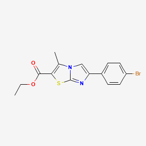 6-(4-Bromophenyl)-3-methylimidazo[2,1-B]thiazole-2-carboxylic acid ethyl ester