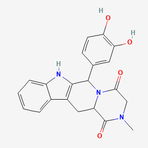 2-(3,4-Dihydroxyphenyl)-6-methyl-3,6,17-triazatetracyclo[8.7.0.03,8.011,16]heptadeca-1(10),11,13,15-tetraene-4,7-dione