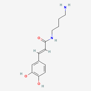 molecular formula C13H18N2O3 B1232573 N-Caffeoylputrescine CAS No. 26148-06-1