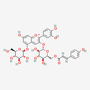 molecular formula C36H37O18+ B1232578 Shisonin 