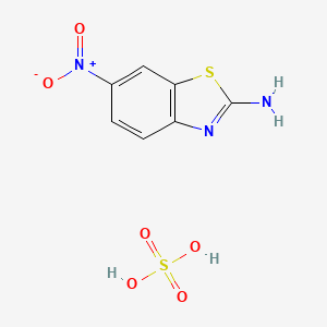 6-nitro-1,3-benzothiazol-2-amine;sulfuric acid