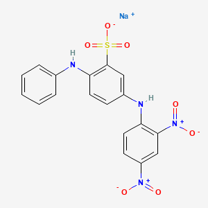 molecular formula C18H13N4NaO7S B1232580 酸性橙3 CAS No. 6373-74-6