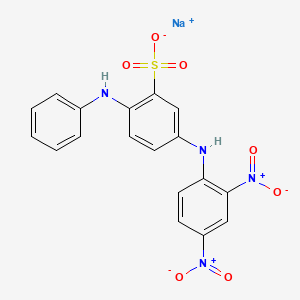 molecular formula C18H13N4NaO7S B1232580 Orange acide 3 (C.I.) CAS No. 6373-74-6