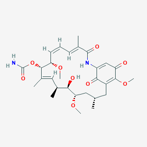 [(4E,6Z,8S,9S,10E,12S,13R,14S,16S)-13-hydroxy-8,14,19-trimethoxy-4,10,12,16-tetramethyl-3,20,22-trioxo-2-azabicyclo[16.3.1]docosa-1(21),4,6,10,18-pentaen-9-yl] carbamate