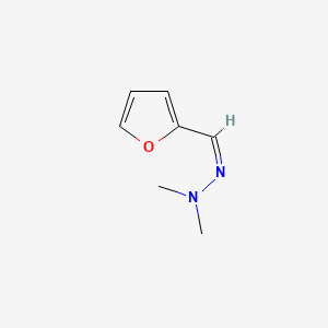 molecular formula C7H10N2O B1232587 N-[(Z)-furan-2-ylmethylideneamino]-N-methylmethanamine 