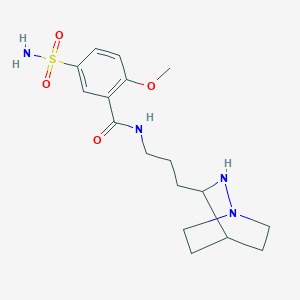 B012326 N-(3-(1,2-Diazabicyclo(2.2.2)oct-3-yl)propyl)-2-methoxy-5-sulfamoylbenzamide CAS No. 100243-27-4