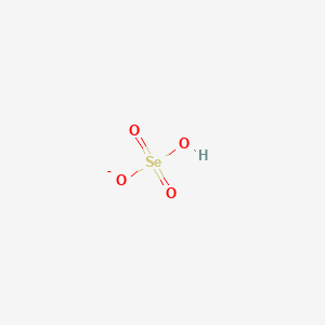 molecular formula HO4Se- B1232600 Hydrogenselenate CAS No. 14998-57-3