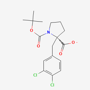 1,2-Pyrrolidinedicarboxylic acid, 2-[(3,4-dichlorophenyl)methyl]-, 1-(1,1-dimethylethyl) ester, (2S)-