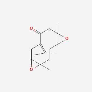 1,6-dimethyl-9-propan-2-ylidene-5,12-dioxatricyclo[9.1.0.04,6]dodecan-8-one