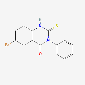 4(1H)-Quinazolinone, 6-bromo-2,3-dihydro-3-phenyl-2-thioxo-