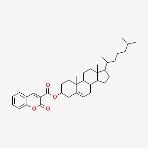 molecular formula C37H50O4 B12326095 Cholest-5-en-3-ol (3beta)-, 2-oxo-2H-1-benzopyran-3-carboxylate 