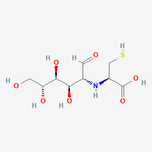 molecular formula C9H17NO7S B1232610 Glucose-cysteine CAS No. 38325-69-8
