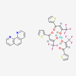 molecular formula C36H23EuF9N2O6S3 B12326110 1,10-Phenanthroline)tris[4,4,4-trifluoro-1-(2-thienyl)-1,3-butanedionato]europium(iii 