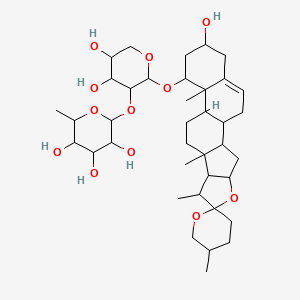 25(S)-Ruscogenin 1-O-alpha-L-rhamnopyranosyl-(1-->2)-beta-D-xylopyranoside