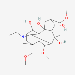 11-Ethyl-6,18-dimethoxy-13-(methoxymethyl)-11-azahexacyclo[7.7.2.12,5.01,10.03,8.013,17]nonadecane-2,4,8,16-tetrol