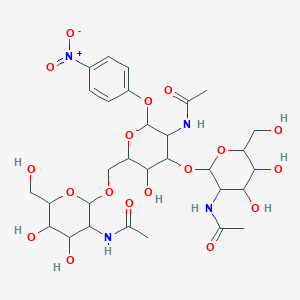 4-Nitrophenyl 2-Acetamido-3,6-di-O-(2-acetamido-2-deoxy-beta-D-glucopyranosyl)